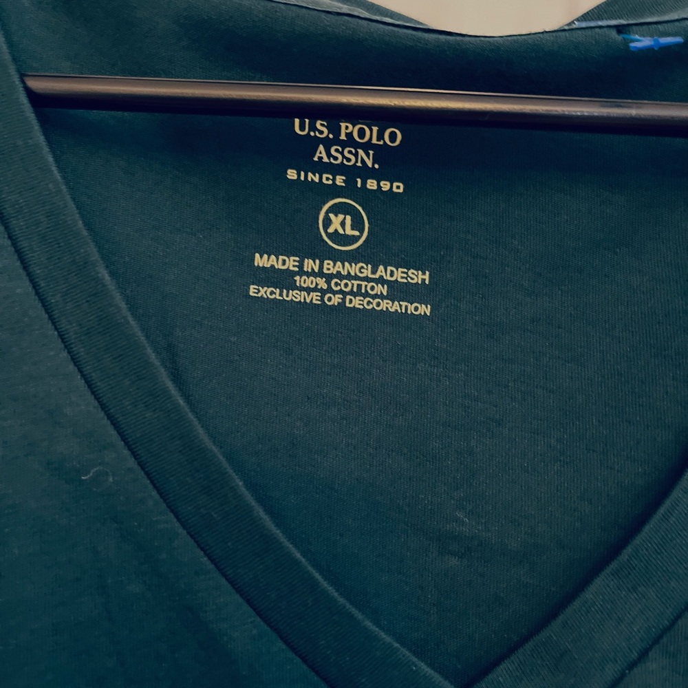 Polo/ short sleeve T-shirt/ sequences/ XL/ dark green - Picture 2 of 5